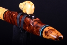 Yellow Cedar Burl Native American Flute, Minor, Mid G-4, #H27D (3)